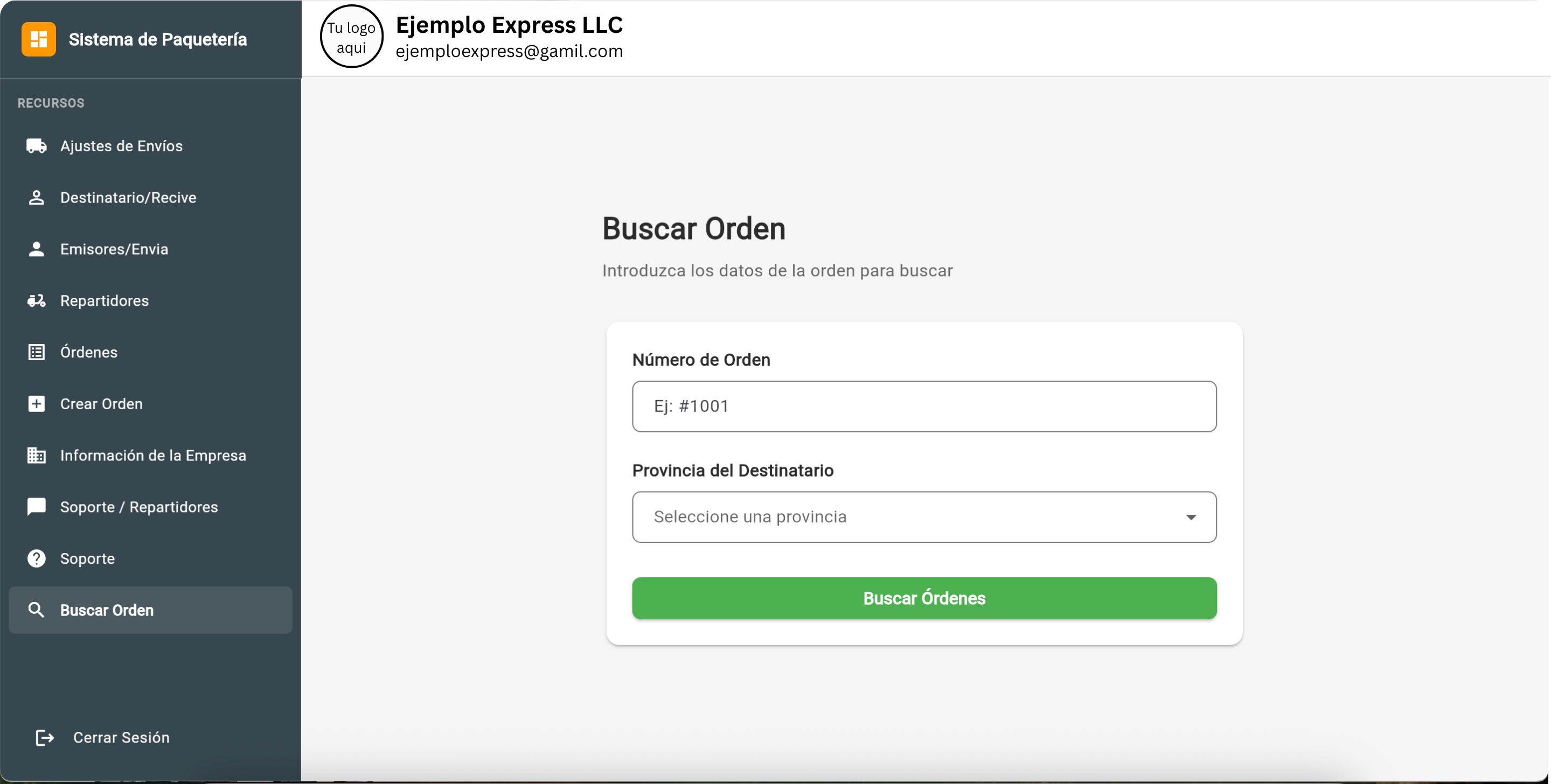 Rastreo de Paquetes - Clientes Finales